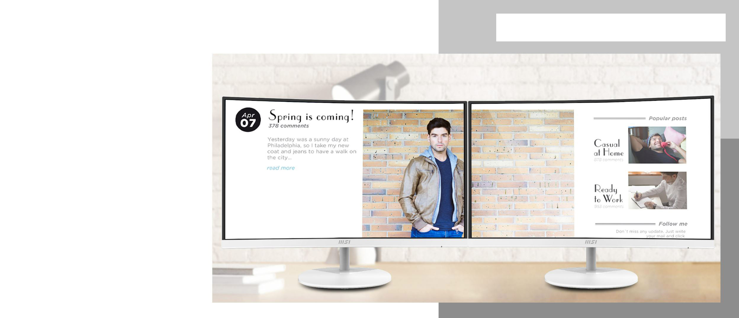 MSI PRO MP271CAW Curved Computer Monitor